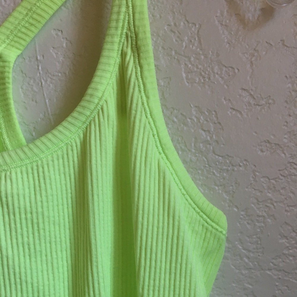 Lululemon Neon yellow workout tank top